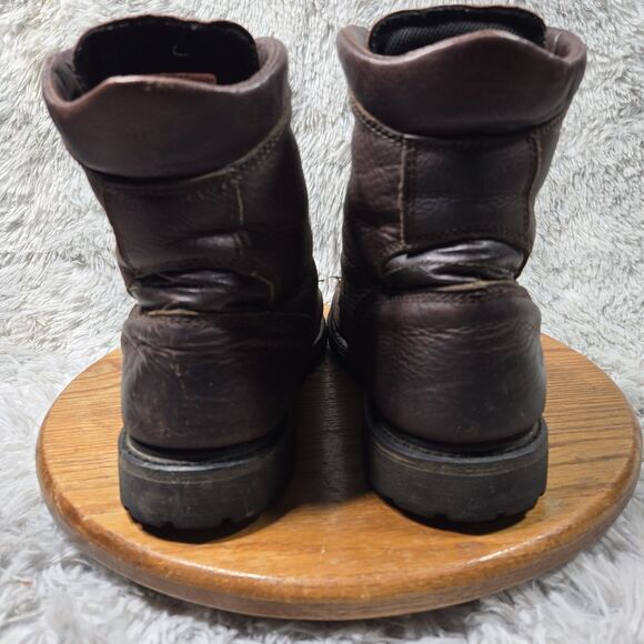 Ad Tec Advanced Technology Mens Size 10.5W Tumbled Leather Soft Toe Work Boots - Picture 4 of 13